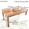 Harry dining table 4 seater for dining room furniture