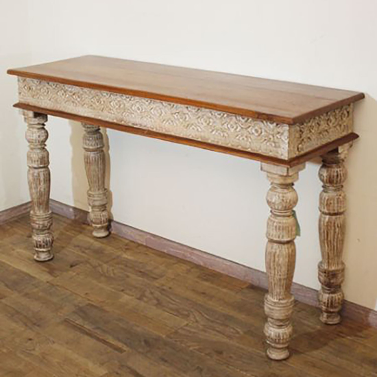 Buy Best Furniture Online Rustic white console table for living room furniture