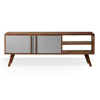Buy Alviro tv cabinet with 2 door & 2 Open shelf for living room furniture