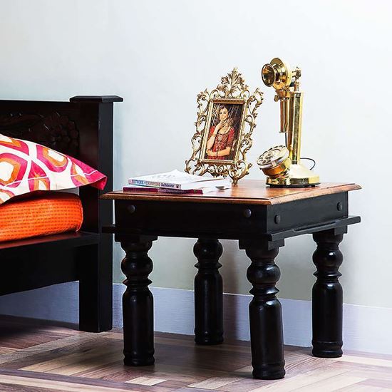 Buy Rajdhani End Table Walnut For Living Room Furniture 