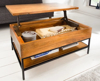Buy ama lift on coffee table in solid wood