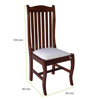 Curvy dining chair for dining room furniture