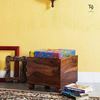 Buy Solid Wood Furniture Zango Storage stool