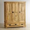 Devi wardrobe with 3 doors 3 drawers for bedroom furniture