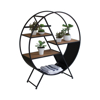 Veel Round display unit for dining room furniture