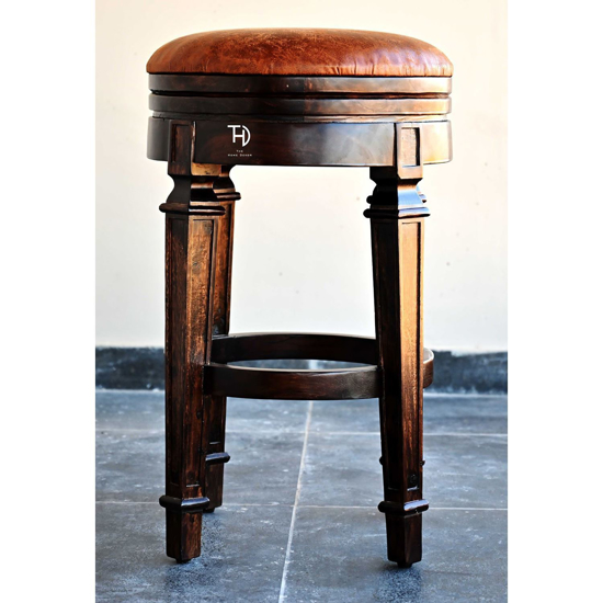 Buy Baltoro round bar stool for bar cabinet 