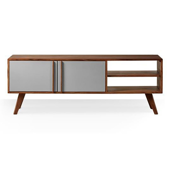 Buy Alviro tv cabinet with 2 door & 2 Open shelf for living room furniture