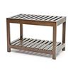 Buy solid wood furniture online Open bench cum shoe rack