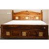 Buy solid wood Nawab king size bed at best price