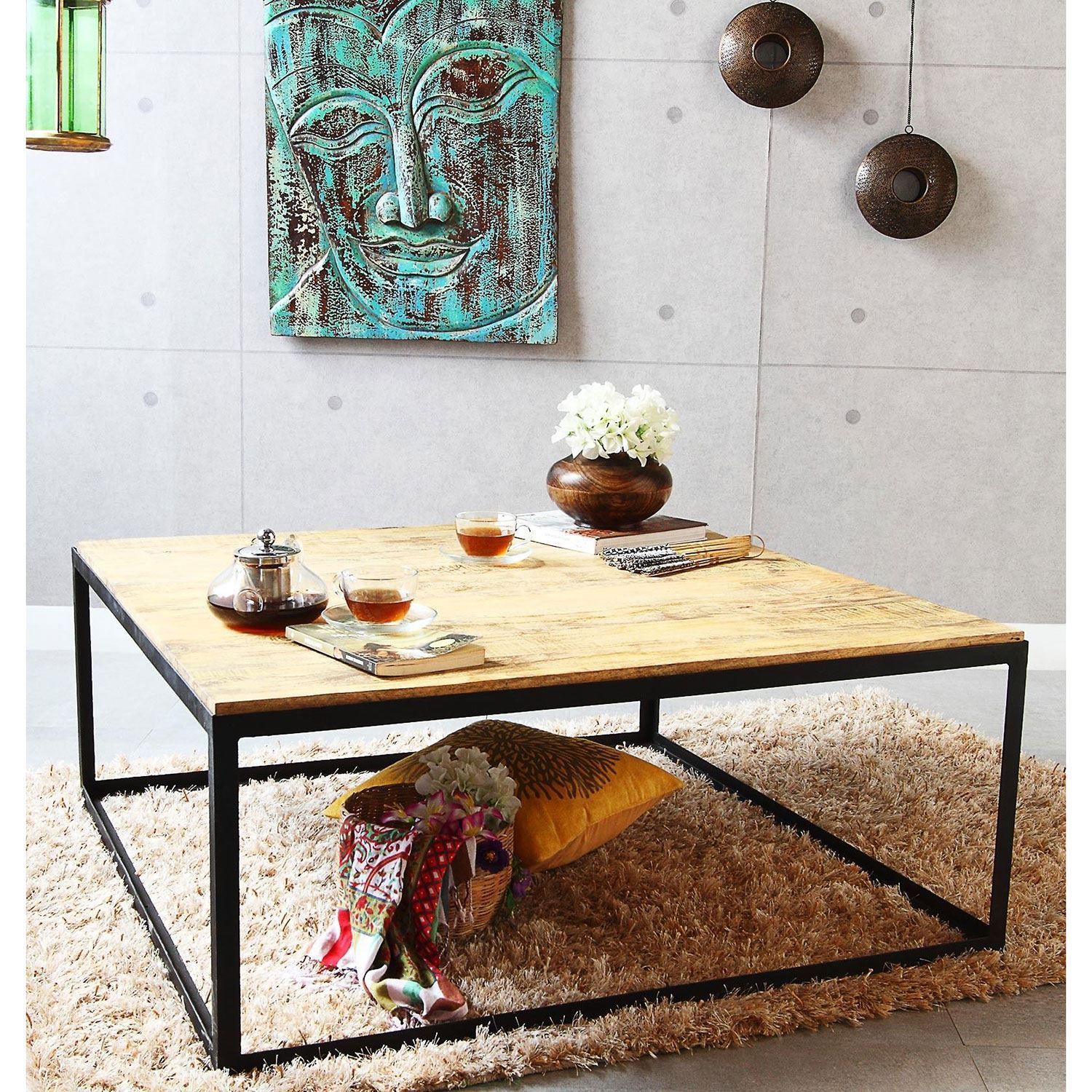 Buy New Rustic Ferrous Coffee Table Online in India The Home Dekor