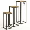 Buy Polo Stools set 3 pcs frame metal & top wooden online at factory price