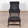 Buy Rambo Relax chair & stool black ragzine for Living Room Furniture online 