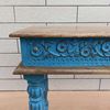 Rustic blue console table