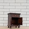 Buy Sheesham Furniture Online Kuber solid wood bedside table in walnut finish
