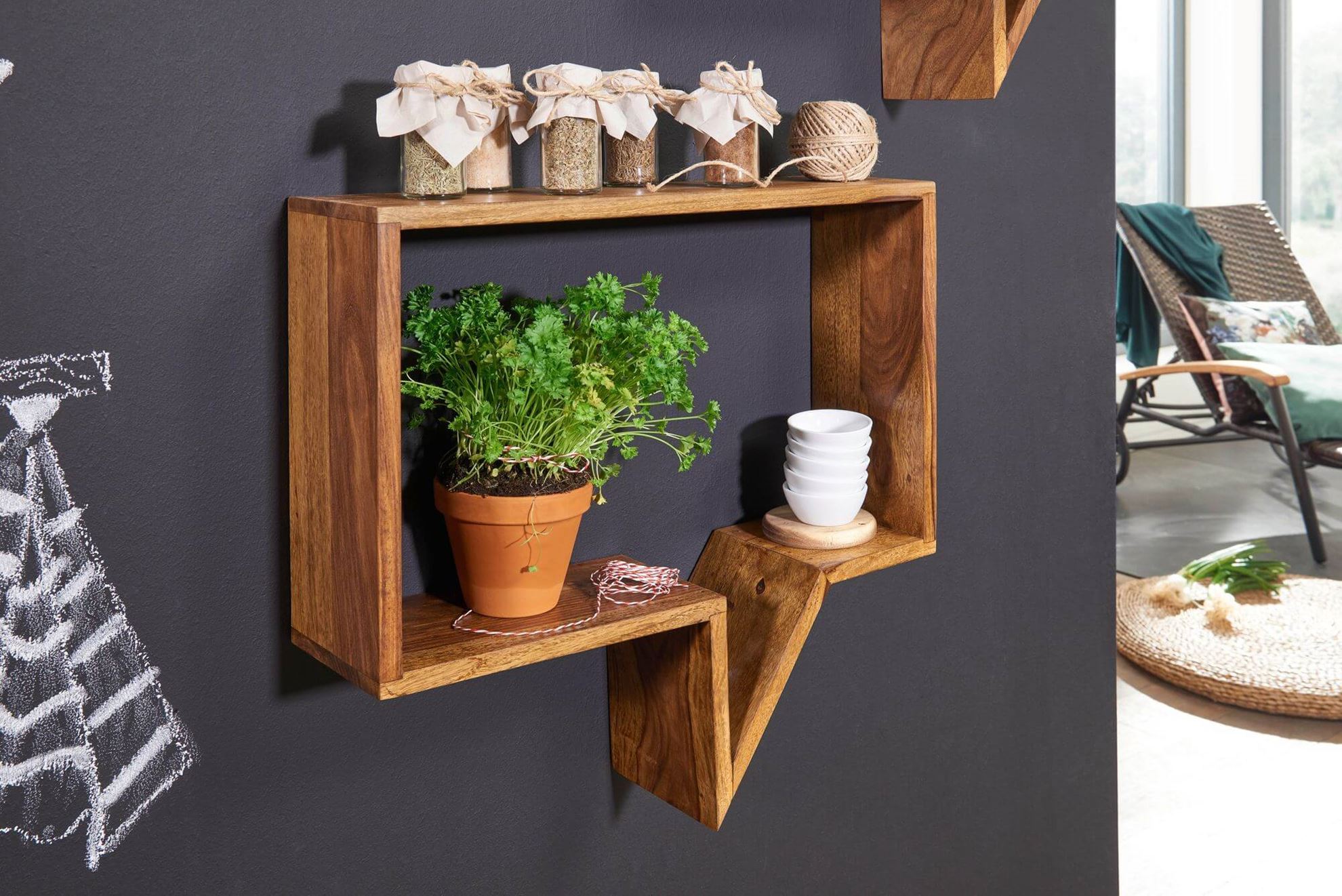 Hesper wall rack Buy wall decor online The Home Dekor