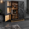 wave bar cabinet online in solid wood