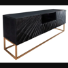 Buy solid wood Wave tv cabinet black online 